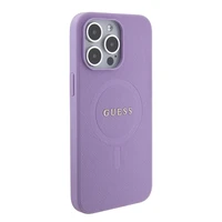 Guess GUHMP15XPSAHMCU iPhone 15 Pro Max 6.7" violetinis/violetinis kietas dėklas Saffiano MagSafe