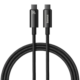 Baseus kabelis Tungsten PD USB-C - USB-C 1,0m juodas 240W
