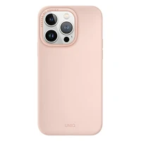 Uniq Lino Hue Magclick įkrovimo dėklas telefonui iPhone 14 Pro - rožinė