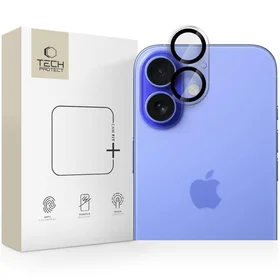 Tech-Protect Cam Fit+ kameros dangtelis iPhone 16 / 16 Plus - skaidrus
