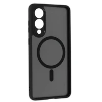 Pilnas matinės Mag dangtis telefonui Samsung Galaxy S25 Edge - juodas