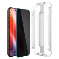 Spigen Glas.tR EzFit Privacy grūdintas stiklas iPhone 15/16 su adapteriu (2 vnt.)