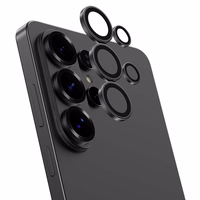 "Benks" grūdinto stiklo stiklas "Warrior Lens Protector" apsauginis stiklas kamerai, skirtas "Samsung Galaxy S26 Ultra" (objektyvas 5 vnt.), juodas