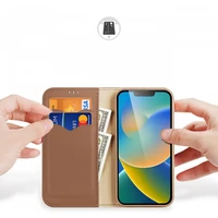 DUX DUCIS piniginės dėklas HIVO IPHONE 15 ruda