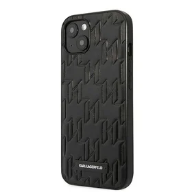 Dėklas telefonui Karl Lagerfeld KLHCP13SMNMP1K iPhone 13 mini 5,4\" juodas / juodas Monogramos plokštelė