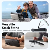 ESR Cyber Kickstand Magnetinis dėklas telefonui iPhone 17 - juodas