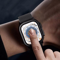 Tech-Protect grūdintas stiklas 2 vnt. Apple Watch Ultra 49mm sidabrinis ir juodas