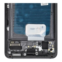 LCD ekranas SAMSUNG S21 5G pilkas SOFT OLED su rėmeliu