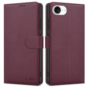 Tech-Protect piniginis dėklas telefonui iPhone 16e - bordo