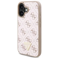 Guess Naujas 4G Trikampis dėklas iPhone 16 Plus - baltas