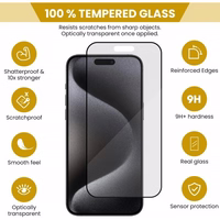 Apsauginis stiklas "Casper Pro" Apple iPhone 14 Pro Max (Nesulūžtantys kraštai) (Blister)