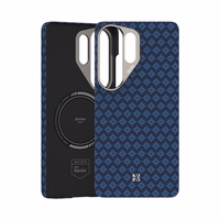 Benks Magnetic Armor Air Armor Grid Kevlar Dėklas Metal Frame 600D (A050) for Samsung Galaxy S26 Ultra mėlynas