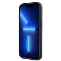 Karl Lagerfeld Diagonal Quilted Script dėklas telefonui iPhone 13 Pro / 13 - juodas