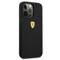 Ferrari FESSIHCP13XBK iPhone 13 Pro Max 6.7" juodas/juodas kietas dėklas silikoninis