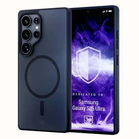 3mk dūminis magnetinis dėklas telefonui Samsung Galaxy S25 Ultra - juodas