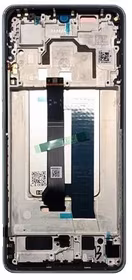 Ekranas Xiaomi Poco X6 Pro 5G su lietimui jautriu stikliuku ir rėmeliu Grey originalus (service pack)