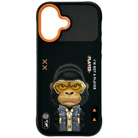 Nimmy Cool&Cute 2.0 Gorilla dėklas iPhone 17 - juodas