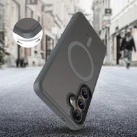 Tech-Protect MagMat Magnetinis dėklas telefonui Samsung Galaxy S25 - skaidrus pilkas