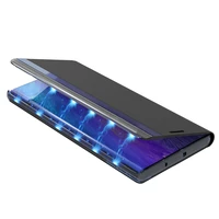 Naujas Sleep dėklas telefonui iPhone 16e su atverčiamu dangteliu ir stovu - mėlynas