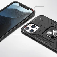 Wozinsky Ring Armor Case stovas tvirtas atsparus dėklas iPhone 13 sidabrinis