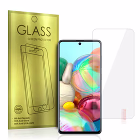 Apsauginis stiklas auksinis SAMSUNG GALAXY A71