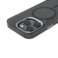 Blizgus magnetinis dėklas telefonui Samsung Galaxy A26 5G - juodas