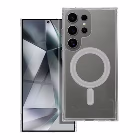 CLEAR MAG COVER dėklas suderinamas su Magnetiniu SAMSUNG A36 skaidrus
