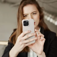 Silicone Zephyr Mag Cover suderinamas su MagSafe dėklas telefonui IPHONE 16 baltas