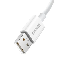 Baseus Superior Series kabelis USB į USB-C, 65W, PD, 1m (baltas)