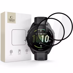 Tech-Protect Glass Flex+ 2 dalių hibridinio stiklo rinkinys Garmin Forerunner 165 - juodas