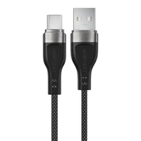 Acefast C11-04 USB-A - USB-C 3A kabelis 1.2m magnetinis pintas - juodas