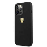 Ferrari FESSIHMP13XBK iPhone 13 Pro Max 6.7 kietasis dėklas silikoninis MagSafe, juodas