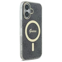 Guess IML 4G Magnetinis dėklas iPhone 16 Plus - juodas