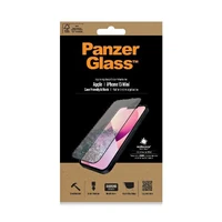 PanzerGlass E2E Microfracture antibakterinis stiklas iPhone 13 mini - su juodu rėmeliu