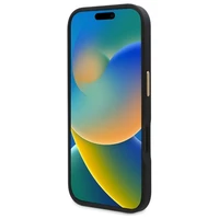 Guess 4G Logotipas Magnetinis dėklas telefonui iPhone 16 Plus - juodas