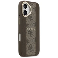 Guess dėklas telefonui iPhone 17 HC MAGSAFE PU W/ 4G PU STRIPE rudas