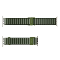 Puro Extreme nailoninis dirželis Apple Watch 42/44/45/49 mm - tamsiai žalias