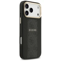 Guess 4G Stripe Magnetinis dėklas telefonui iPhone 17 Pro Max - juoda