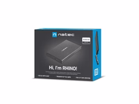 Natec RHINO GO USB 3.0 korpusas 2,5'' SATA HDD/SSD, juodas aliuminis