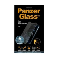 PanzerGlass Standartinis Super+ antibakterinis privatumo temperuotas stiklas iPhone 12 Pro Max