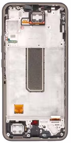 Ekranas Samsung A346 A34 5G 2023 su lietimui jautriu stikliuku ir rėmeliu Silver originalus (service pack)