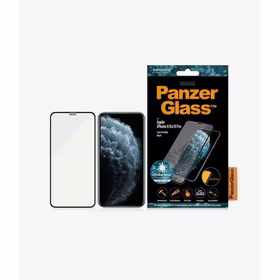 PanzerGlass E2E Super+ apsauginis stiklas iPhone X / XS / 11 Pro - su juodu rėmeliu