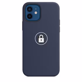 Dėklas "Silicone Case v2" skirtas iPhone 12 Mini / Deep Navy / su įpakavimu