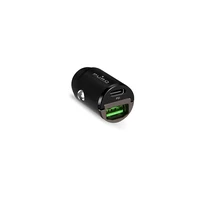 Puro Mini 30W Power Delivery USB-C USB-A automobilinis įkroviklis - juodas