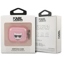 Karl Lagerfeld Glitter Choupette AirPods dėklas 3 - rožinis