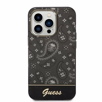 Guess Bandana Paisley iPhone 14 Pro 6.1" dėklas - juodas