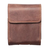 ROYAL Crazy Horse universalus horizontalus odinis diržo dėklas dydis V SAMSUNG FLIP 1 / 2 / 3 / 4 / HUAWEI P50 Pocket / MOTOROLA RAZR 5G rudas