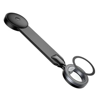 HOCO magnetinis automobilio laikiklis centrinei konsolei suderinamas su MagSafe H71 juodas metalinis pilkas