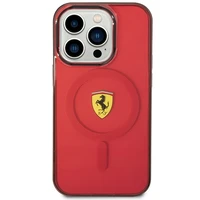 Ferrari FEHMP14LUKR iPhone 14 Pro 6.1" raudonas/raudonas kietas dėklas Translucent Magnetinis