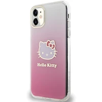 Hello Kitty IML Gradient Electrop Kitty Head dėklas telefonui iPhone 11 / XR - rožinis